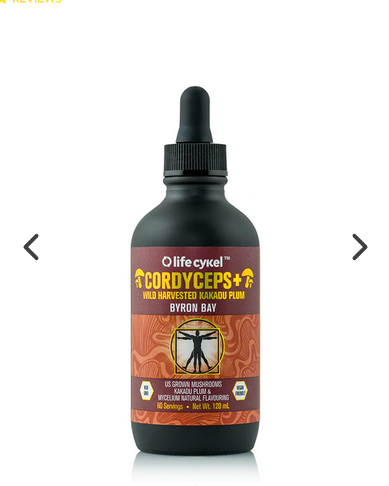 life cyKle life cyKel Lions Mane Mushroom Extract issues,Kakadu Plum Natural Flavour.,life cyKle life cyKel Lions Mane Mushroom Extract,Mushroom Flavour: Cordyceps (Cordyceps militaris) Mycelia & Fruit Body