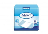 Advance® Underlay Plus with Side Tucks Embossed channels,Ideal for infection control,issues,Large Side Tucks,Moisture lock,odour control,sealed edges,Soft dry-feel layer for comfort,super absorbent polymers,surface protection,Waterproof backing