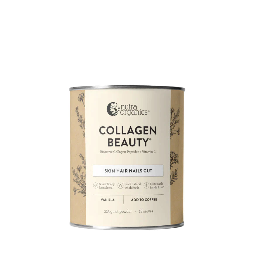 Nutra Organics Collagen For Coffee - Vanilla 225 gm beauty collagen,collagen,issues,marine collagen