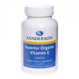 Sanderson Superior Organic Vitamin E 1000iu 60 Capsules - Premium Antioxidant Support Antioxidant Support,optimized,Organic Supplements,Sanderson Vitamins,Vitamin E
