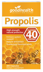 Good health propolis Flavonoid 40 content 200 cap a natural substance that bees make using resins and gums collected from plans and trees. Bees use propolis to strengthen and protect the hive. Propolis is high in vitamins,and has has anti-bacterial and an