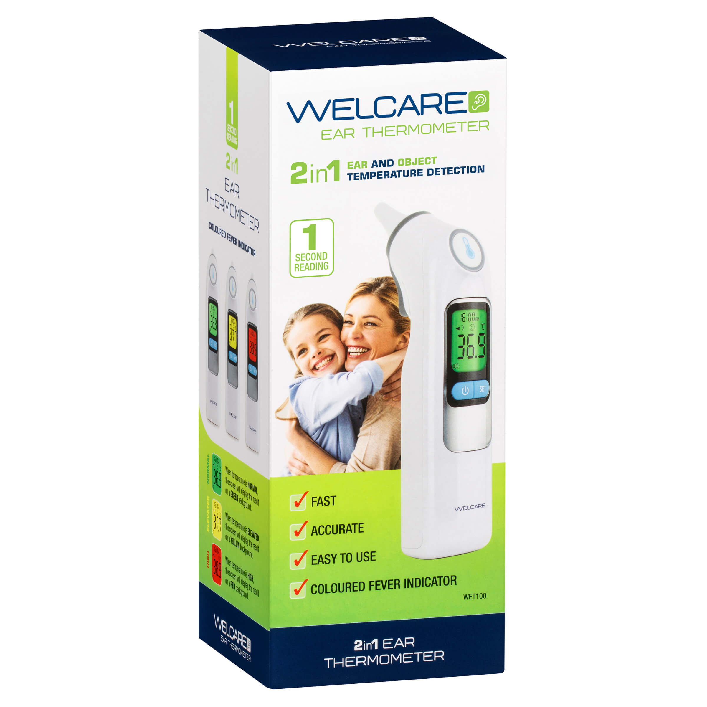 Welcare Ear Thermometer WET100 baby temperature,child temperature,ear thermometer,fever,issues,pain and fever,thermometer,welcare
