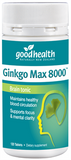 Good Health Ginkgo Max 8000 mg 120 Caps antioxidant,blood circulation,brain,Brain Attention,Brain Health,brain support,gingko,Good Health Ginkgo Max 8000 mg 120 Caps,issues,mental focus
