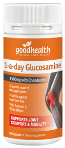 Good Health 1-a-day Glucosamine 60 Caps arthritis joint pain,Glucosamine,glucosamine with chondroitin,Good Health 1-a-day Glucosamine,issues,Joint comfort,joint pain