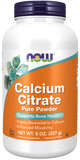 now Calcium Citrate Pure Powder 227 gm Bone Health,BoneCare Calcium Complex,Calcium Citrate,Calcium powder,go calcium,issues,joint and bone health,Now,Now Products,Now suppl,Now supplements