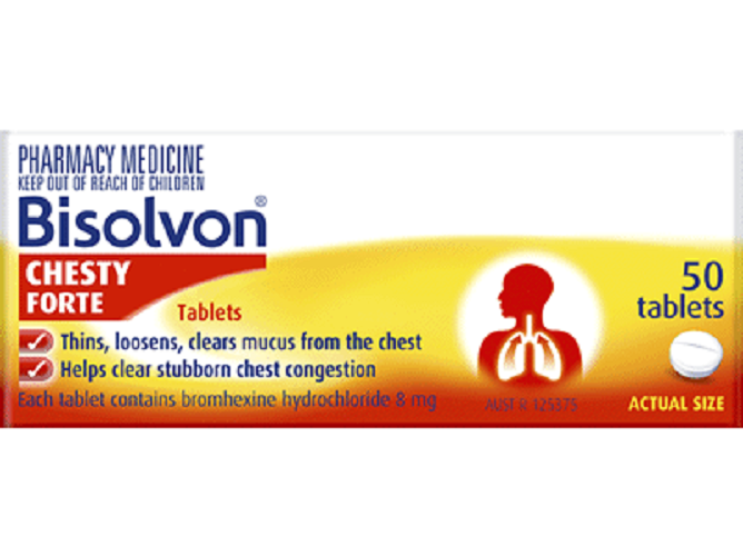 BISOLVON® CHESTY FORTE 50 TABLETS - Pharmacy Medicine issues