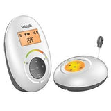 Vtech BM2150 baby monitor with digital display, temperature sensor, and sound alert features.