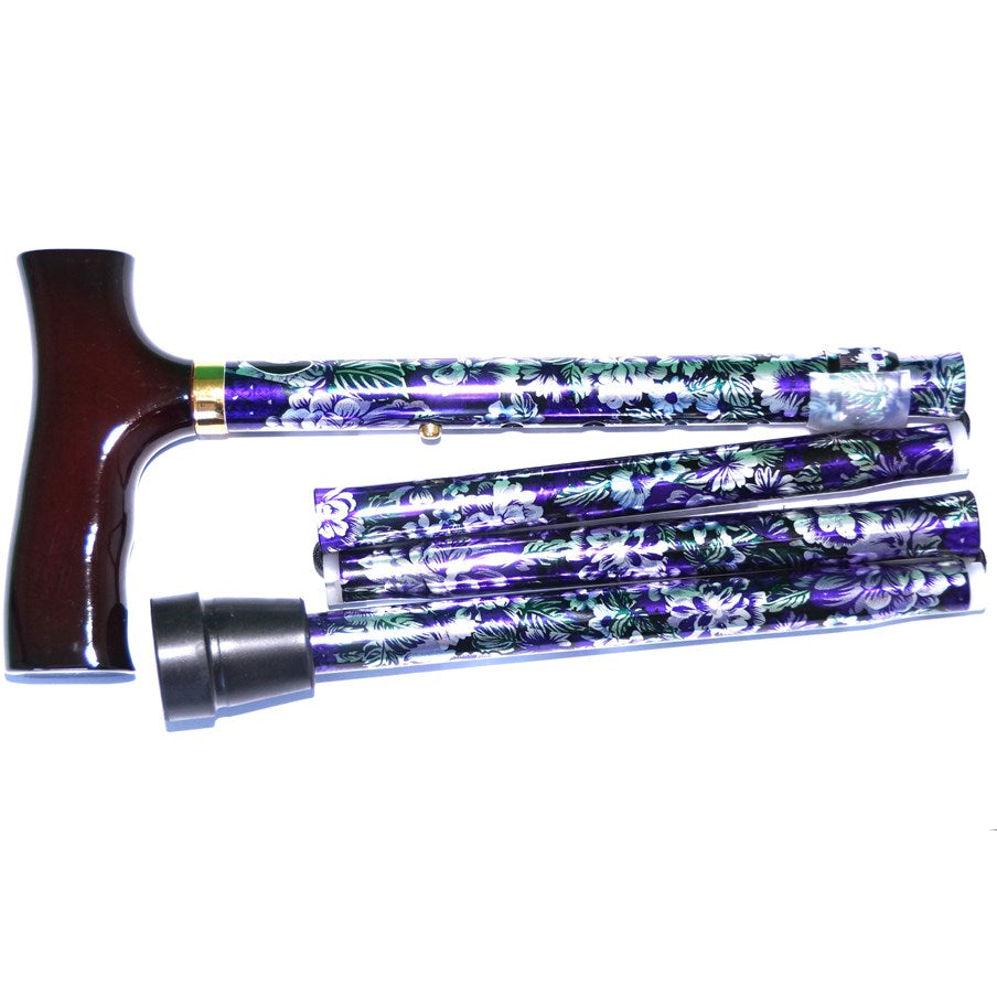 Floral Foldable Canes cane,canes,issues,leg,leg support,walk,walking,walking aid,walking support