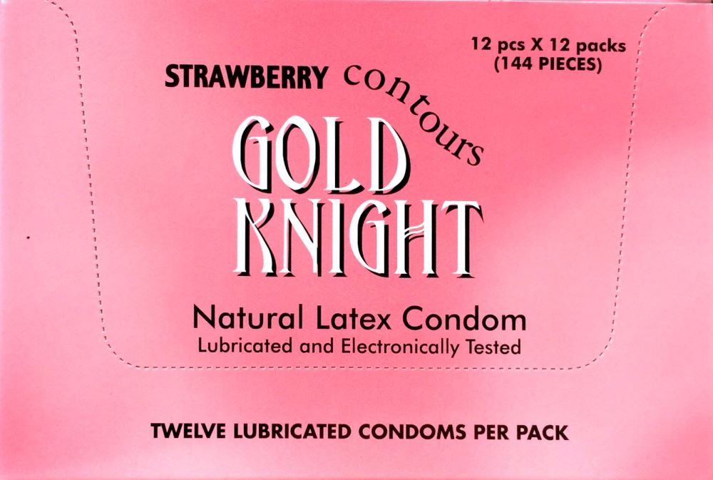 Condoms pack of 144 with natural latex, lubricated and electronically tested.