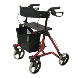 AML X-Fold Compact Rollator - Red heavy,issues,leg,leg support,walk,Walkers & Rollators,walking,walking aid,walking support