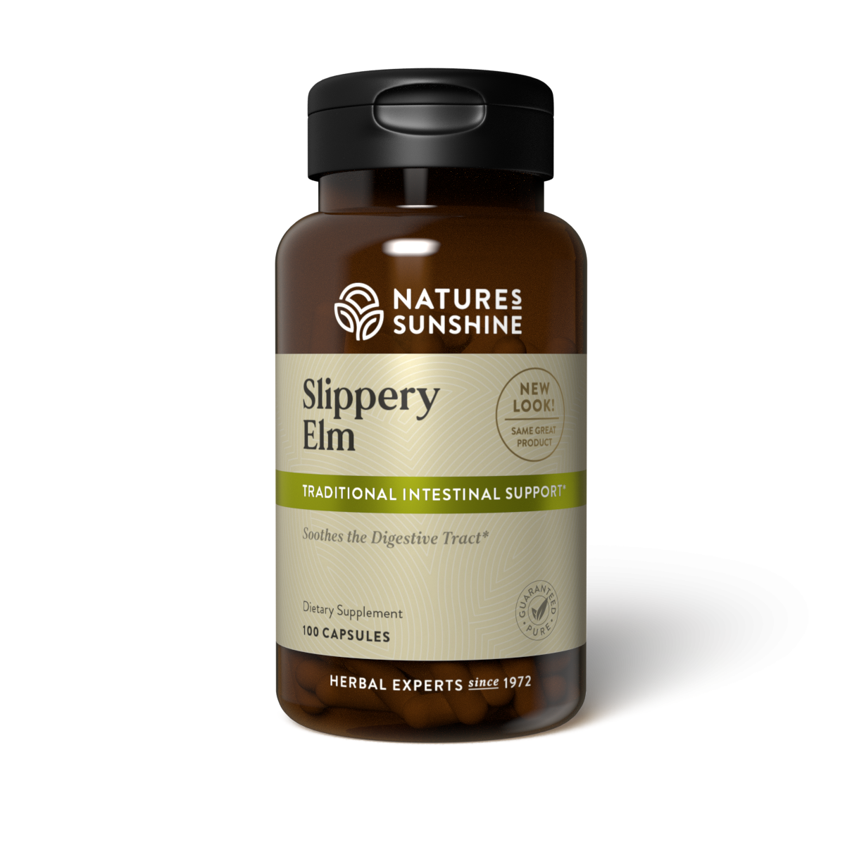 Nature's Sunshine Slippery Elm 100 capsules digestive,issues,natures sunshine,slippery,slippery elm
