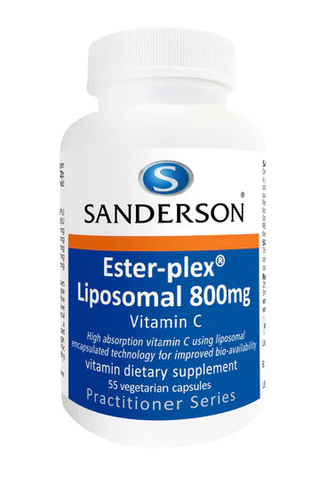 Sanderson Ester-plex Liposomal 800mg Vitamin C 55 Capsules issues,multivitamin,multivitamin for kids,sanderson,Sanderson Children's Health,Sanderson kids,vitamin,vitamin b,vitamin c,vitamins,Vitamins and Supplements,vitamins minerals