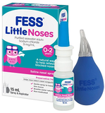 Fess Little Noses Saline Nose Spray + Aspirator 15ml baby nose apirator,blocked nose,issues,little kids,nasal aspirator,nasal congestion