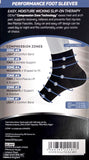 FS6 Compression Socks - Foot Sleeve Pair (S/M/L/XL) - Available in Black and White athletic socks,compression socks,foot sleeves,gradient compression,optimized