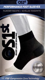 FS6 Compression Socks - Foot Sleeve Pair (S/M/L/XL) - Available in Black and White athletic socks,compression socks,foot sleeves,gradient compression,optimized