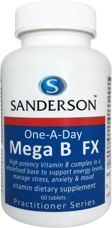 Mega B FX Vitamin B Complex 60 Tablets Children health,issues,sanderson,Sanderson Children's Health,Sanderson kids
