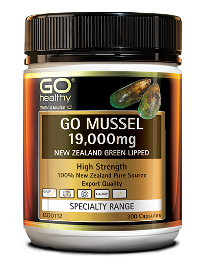 Go Healthy Go Mussel 19,000mg 300 Capsules 000mg,go healthy,Go Healthy Go Mussel 19,green lipped mussel,high strength,issues,joint,mussel,mussell,new zealand