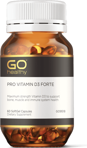 Go Healthy PRO VITAMIN D3 FORTE 60 s0ftgel capsules