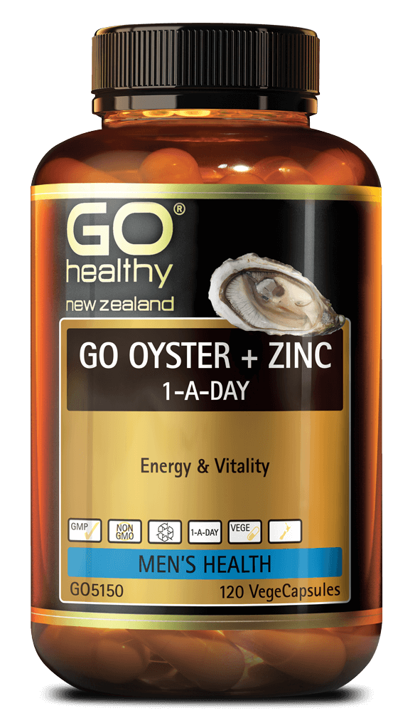Go Healthy Go Oyster plus Zinc 120 capsules energy and vitality,go healthy,go helathy,health,issues,mens health,oyster,oyster and zinc,zinc