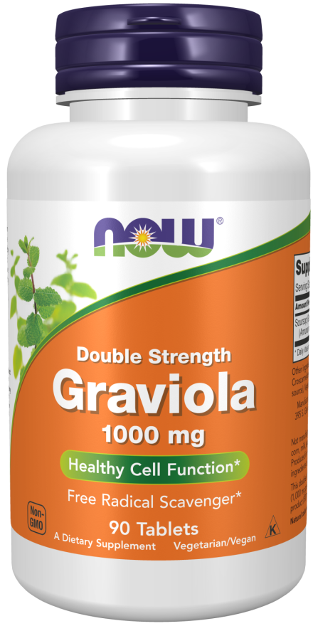 now Graviola 1000 mg, Double Strength 90 Veg Capsules graviola,issues,Now,Now Products,Now suppl,Now supplements