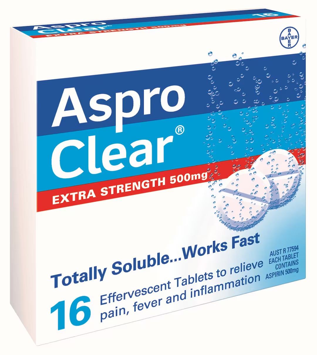 ASPRO CLEAR XSTRONG TABS 500mg 16 tabs Aspro clear,Christmas gift,christmas sale,issues