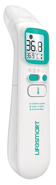 LifeSmart Infrared Thermometer Dual Function Forehead Ear