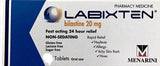 Labixten allergy medicine packaging featuring 20mg bilastine for fast relief from hayfever, allergies, and itchy skin.
