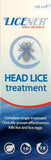 Licener Head Lice Treatment 100ML packaging, effective lice treatment, clinically proven to kill lice and eggs.