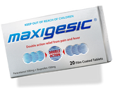 Maxigesic Tablets 20 / 50 / 100 Tabs anti inflammatory,back neck shoulder pain,back pain,cramp pain,cramping pain,dental pain,foot pain,issues,joint pain,knee pain,leg pain,MAXIGESIC,menstrual pain,muscle pain,pain,pain and fever,pain free,pain relief,pai