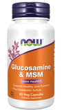 now Glucosamine & MSM 60 Veg Capsules high strength joint care Formula,issues,joint and bone health,Joint comfort,Joint health,joint health support,Joint Repair,Now,Now Products,Now suppl,Now supplements