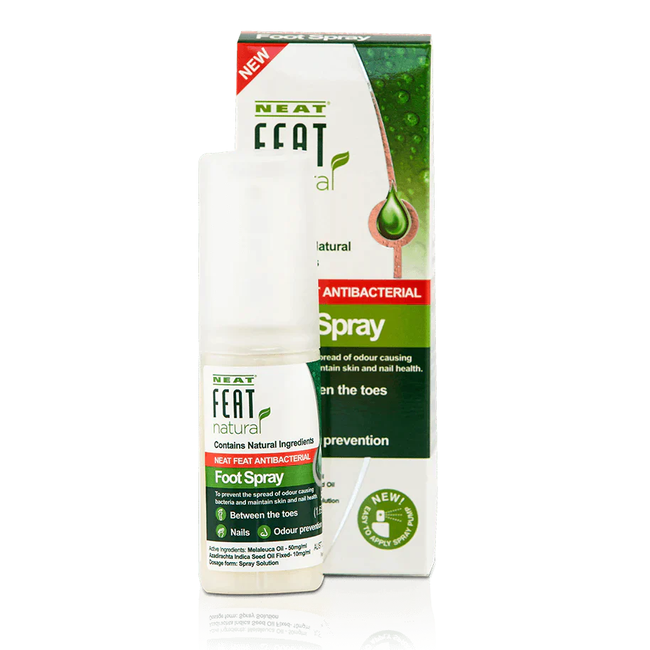 Neat Feat Antibacterial Foot Spray 50ml For Nail Fungus and Athletes Foot issues,Neat Feat Antibacterial Foot Spray