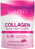 Neocell Collagen Beauty Bursts Soft Chews 60 Fruit Punch Flavour collagen,issues,neocell,neocell collagen,skin hair nails