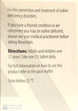 Neurotabs Iodine Deficiency Tablets - 90 Tablets for Optimal Health dietary supplements,iodine deficiency,Iodine tablets,natural iodine,Neurotabs,optimal health supplements,optimized,thyroid health,wellness