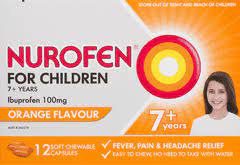 Nurofen for Children 7 years+ Soft Chewable Capsules 12 back neck shoulder pain,back pain,brufen,cramp pain,cramping pain,dental pain,foot pain,ibuprofen,issues,joint pain,knee pain,leg pain,menstrual pain,muscle pain,nurofen,pain,pain and fever,pain free
