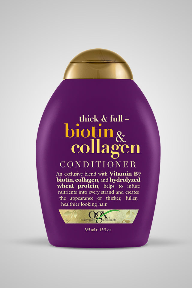 OGX Biotin Collagen Conditioner 385ml biotin,biotin and collagen conditioner,biotin and collagen shampoo,issues,ogx