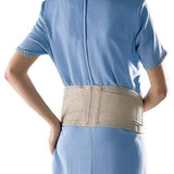 OPP2062 MATERNITY BACK SUPPORT WITH SIDE STRAPS Breathable elastic,compression and support to the hips and lower back.,fatigue during pregnancy.,gently lifting the abdomen,issues,Low Back Pain,Pregnancy,reduce lower back pain,relieve pain,soft pile bonded