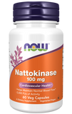 Now Nattokinase 100 mg 60 Veg Capsules cardiovascular,cardiovascular health,Doctor's Best Nattokinase 2,issues,natto,nattokinase,normal blood flow,Now,Now Products,Now suppl,Now supplements,Now Vitamins