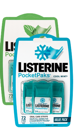 LISTERINE Pocketpaks 72 Cool Mint