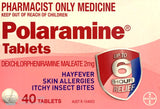 Polaramine 2mg Tablets - Colour Free 40 Tablets, Pharmacist Only Medicine 2mg medication,allergy relief,color free tablets,optimized,pharmacist only medicine,Polaramine tablets