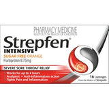 Strepfen Intensive Orange Sugar Free Lozenges 16 google,issues,sore throat lozenges,strepfen,sugar free