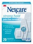 Nexcare Strong Hold Pain Free Removal Assorted Strips 20 issues,nexcare,stron hold bandages,strong hold bandages