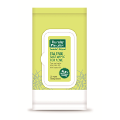 Thursday Plantation Tea Tree Face Wipes For Acne 25's issues
