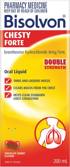 BISOLVON Chesty Forte Solution 200ml bisolvon chesty cough,issues