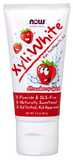 XyliWhite fluoride-free kids toothpaste gel 85g Strawberry Splash tube with strawberries and kid-friendly design.
