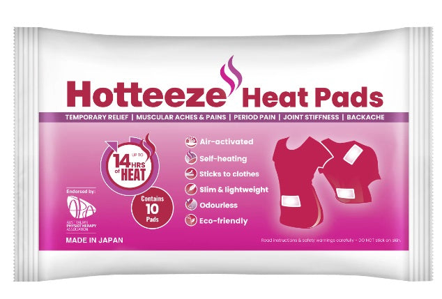 Hotteeze self-heating pads NZ