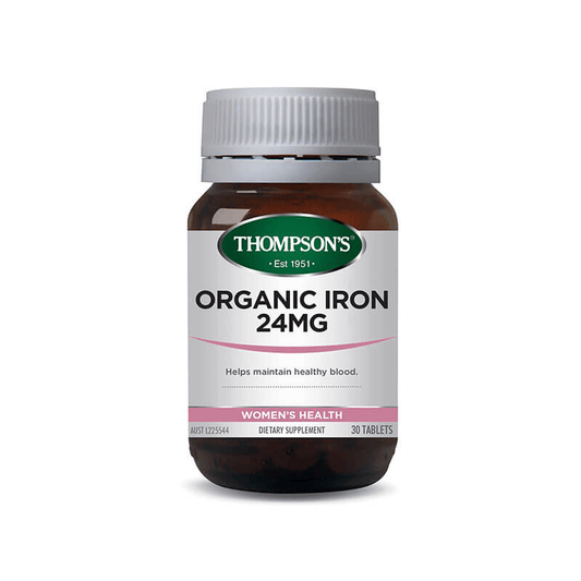 Thompsons Organic Iron 24mg Tablets 100's