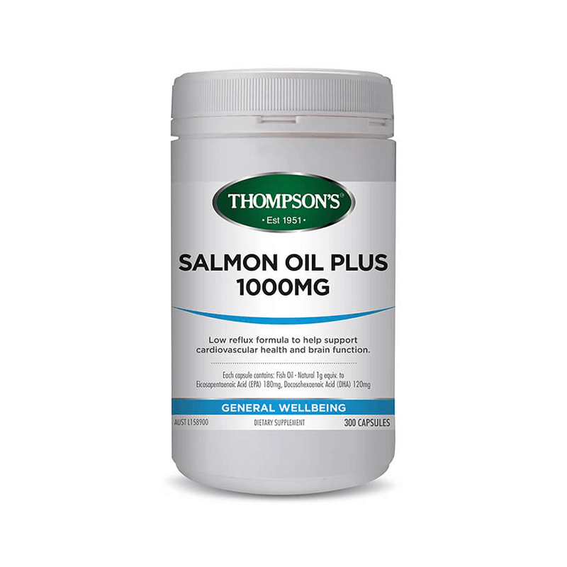 Thompsons Salmon Oil Plus 1000mg Capsules 300's issues