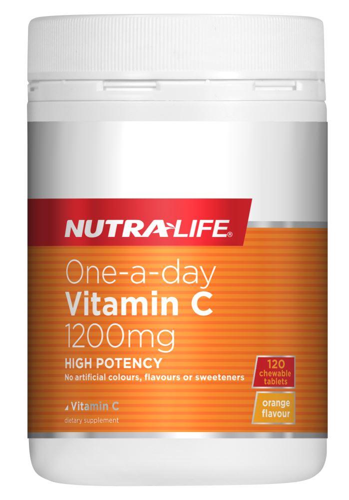 Nutralife One-A-Day Vitamin C 1200mg Tabs 120s