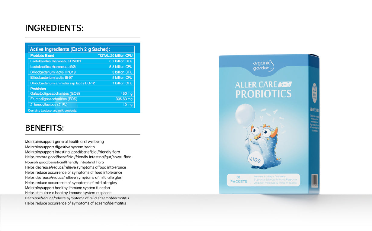 Organic Garden Aller Care Probiotics ingredients