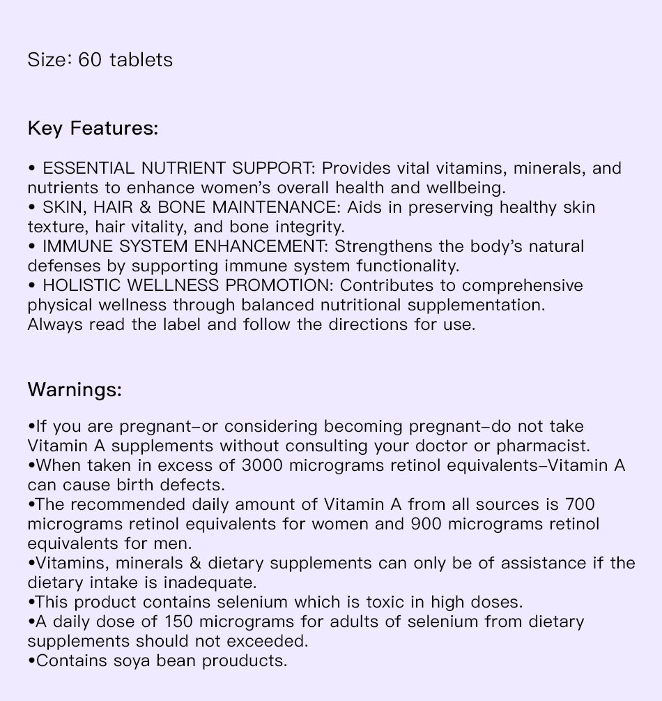 Organic Garden Women's Multivitamin+ benefits